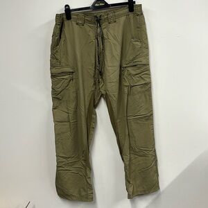 Exofficio green tan nylon pants 38